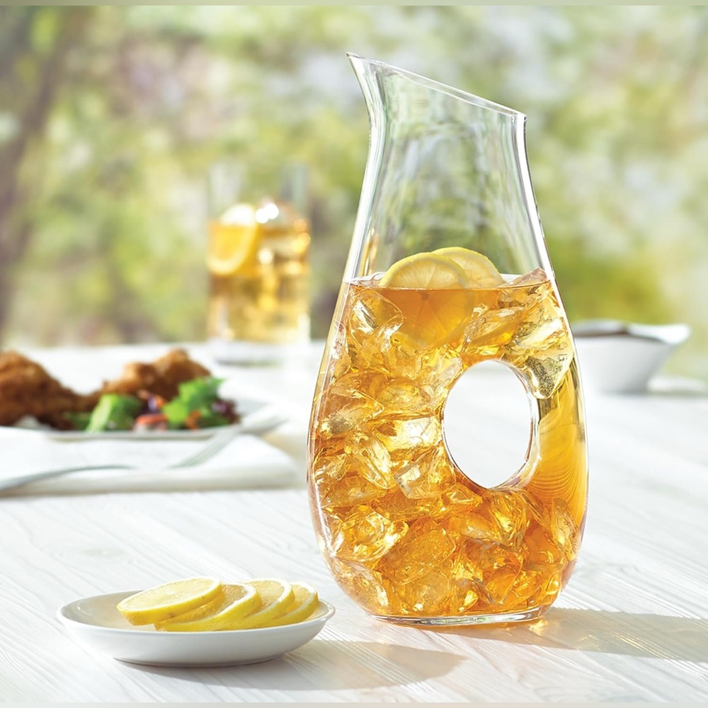 Lenox Tuscany Classics Pierced Glass Pitcher 48 oz European Glass 11” NWOT